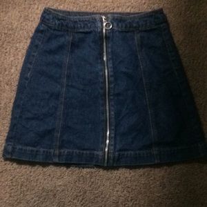 h&m skirt with zipper